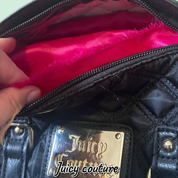 Juicy Couture Quilted Nylon & Faux Leather Backpack – Black – Excellent Used Con - Picture 6 of 11